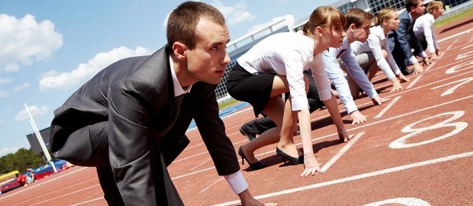 executivos largando na corrida